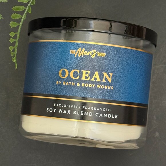 BBW Ocean Bath & Body Works 3 Wick Candle - Picture 4 of 10